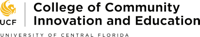 University of Central Florida, College of Community Innovation and Education logo.